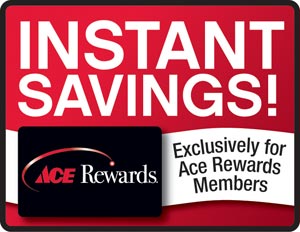 Ace Rewards instant savings