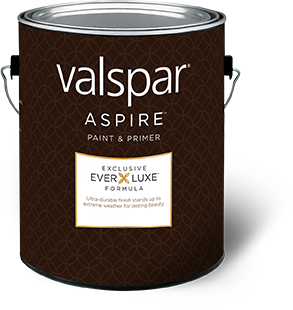Valspar Aspire Exterior paint can