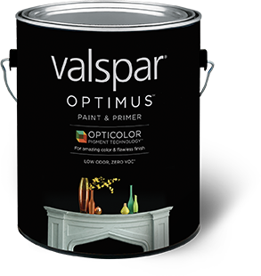 Valspar Optimus paint can