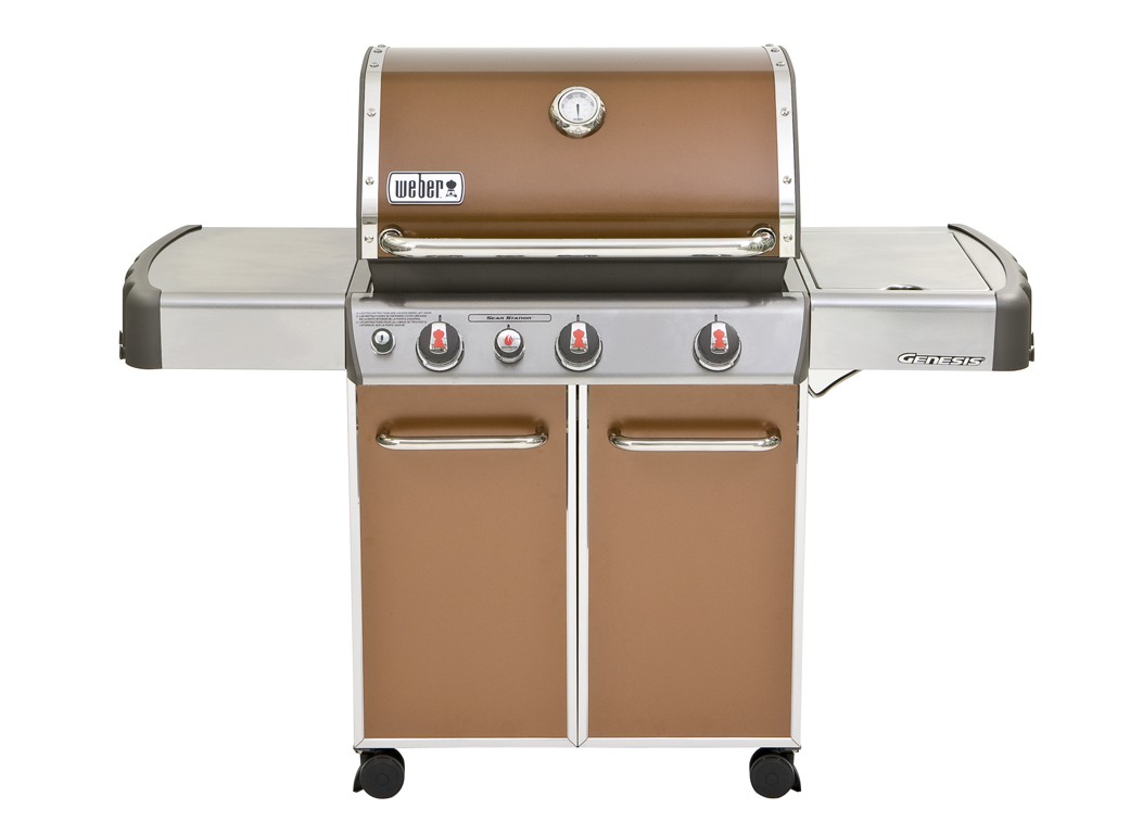 Weber Genesis Series Grill shown with copper powder coat finish